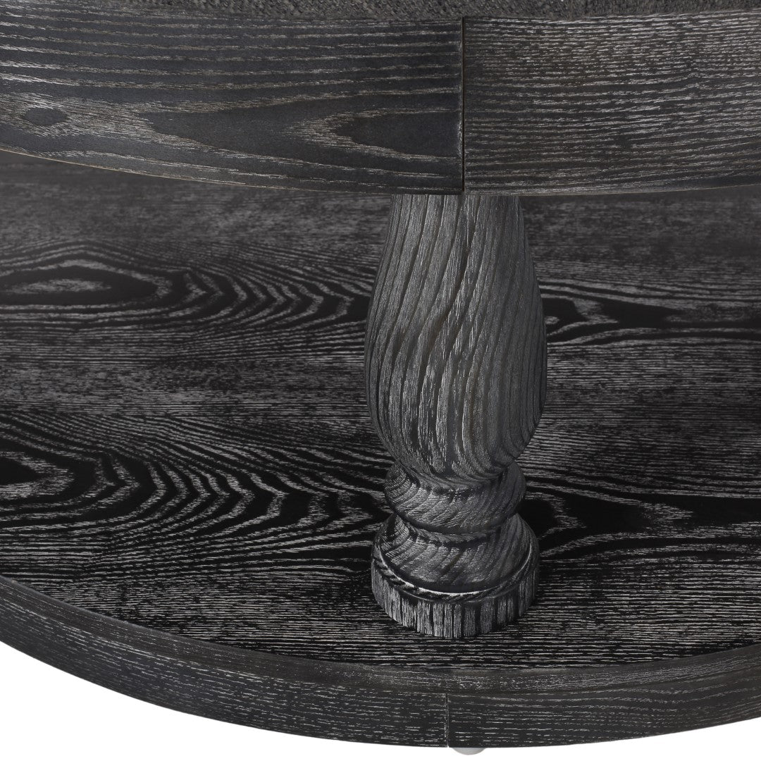 Christopher Knight Home® Contemporary and Stylish Fabric Round Ottoman: A Comfortable and Versatile Addition to Your Living Space