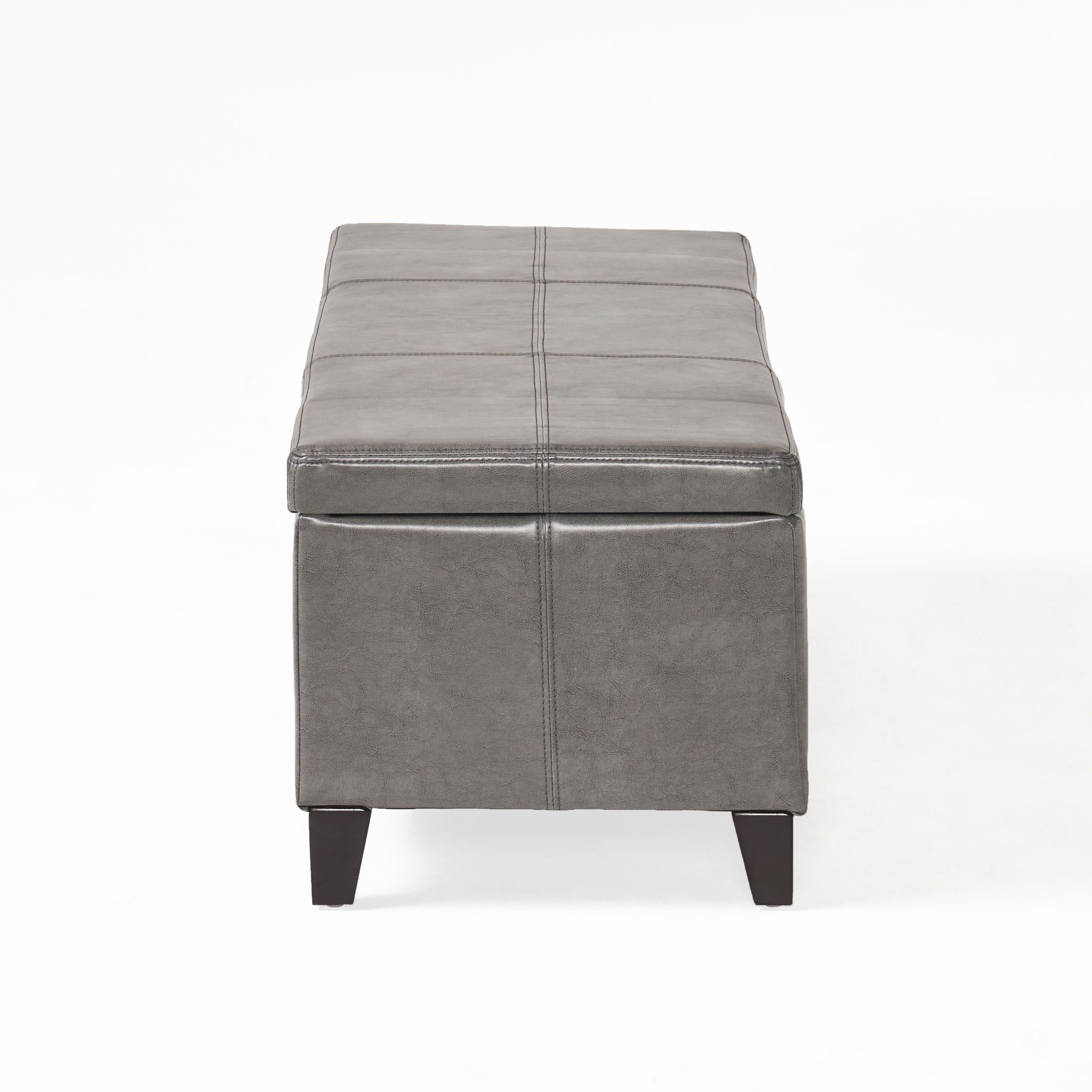 Christopher Knight Home® Contemporary Upholstered Glouster Storage Ottoman Version 2 - 51.25 Inches Wide, 17.50 Inches Deep, 16.25 Inches High