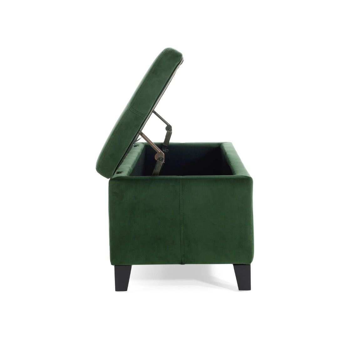 Christopher Knight Home® Contemporary Upholstered Glouster Storage Ottoman Version 2 - 51.25 Inches Wide, 17.50 Inches Deep, 16.25 Inches High