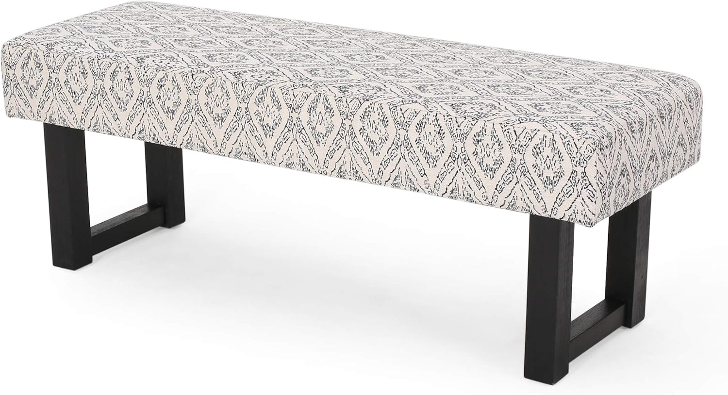 Christopher Knight Home® Ashford Black Print Boho Fabric Bench for Living Spaces