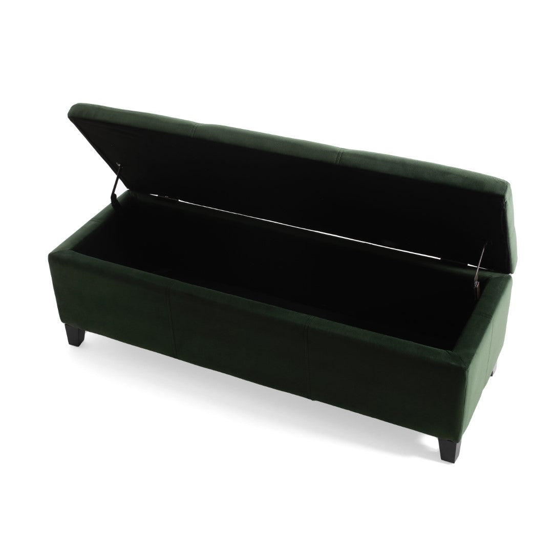 Christopher Knight Home® Contemporary Upholstered Glouster Storage Ottoman Version 2 - 51.25 Inches Wide, 17.50 Inches Deep, 16.25 Inches High