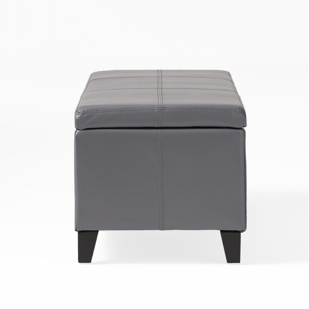 Christopher Knight Home® Contemporary Upholstered Glouster Storage Ottoman Version 2 - 51.25 Inches Wide, 17.50 Inches Deep, 16.25 Inches High