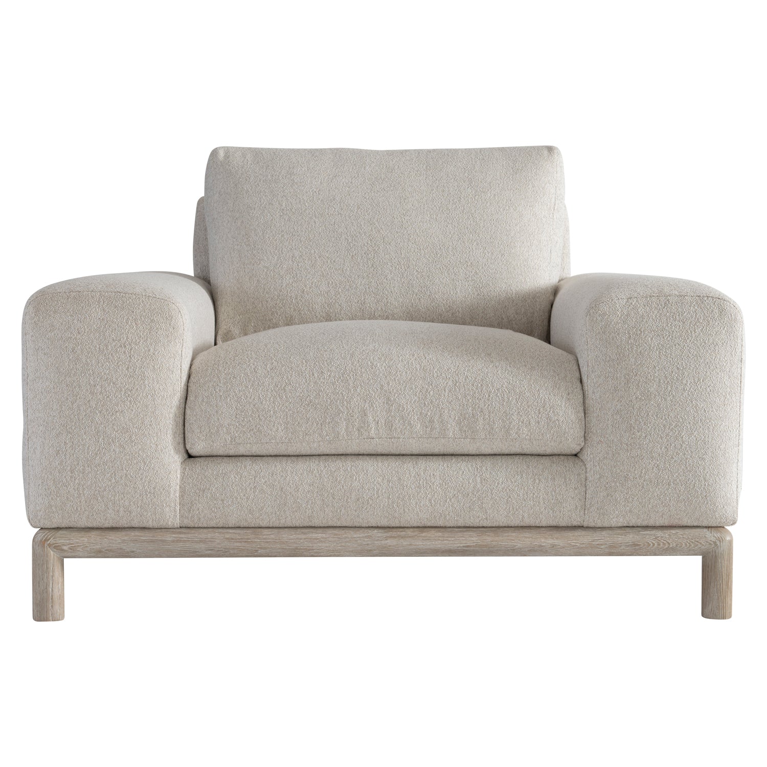 Hadley Oversized Reclining Fabric Armchair with Plush Block Arms and High - Loft Seat, Featuring a Textured Flaxen Finish, Measuring 46.5 Inches in Width