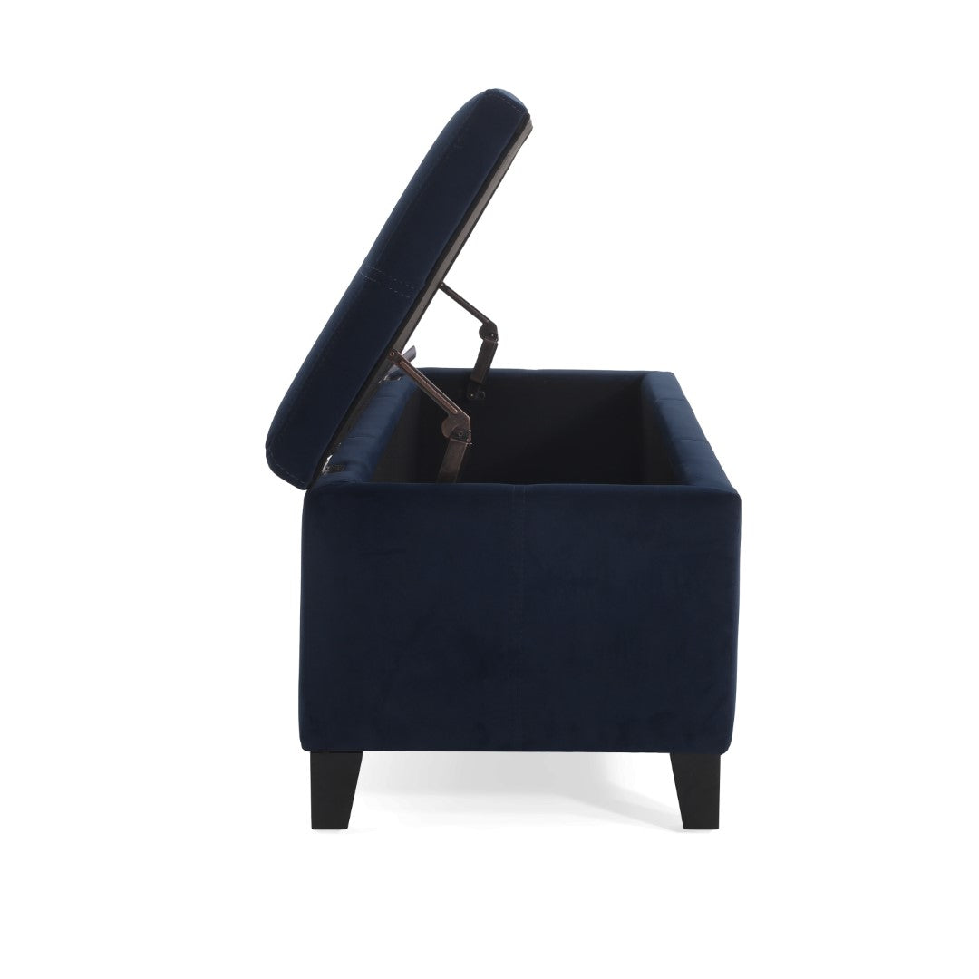 Christopher Knight Home® Contemporary Upholstered Glouster Storage Ottoman Version 2 - 51.25 Inches Wide, 17.50 Inches Deep, 16.25 Inches High