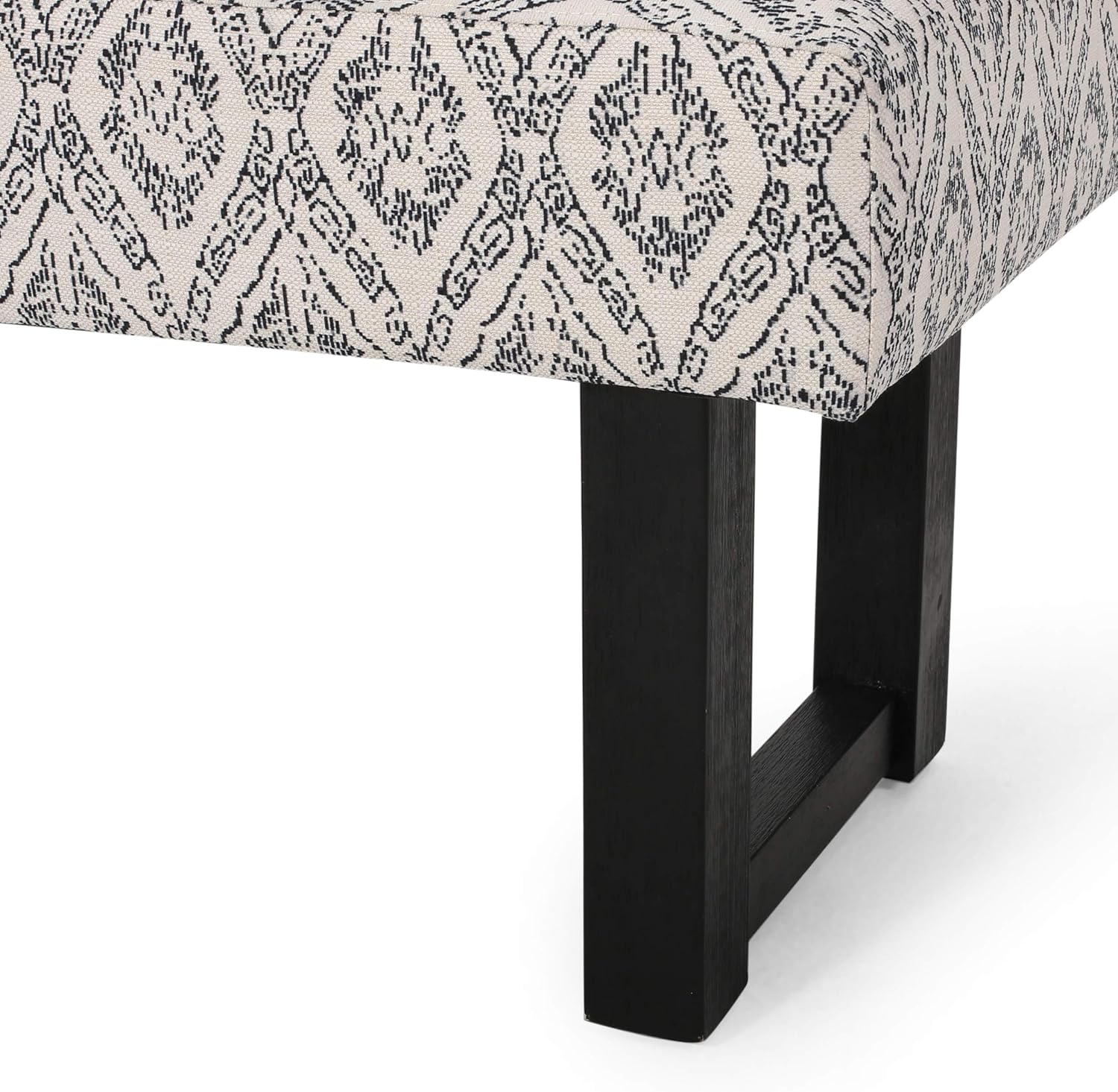 Christopher Knight Home® Ashford Black Print Boho Fabric Bench for Living Spaces