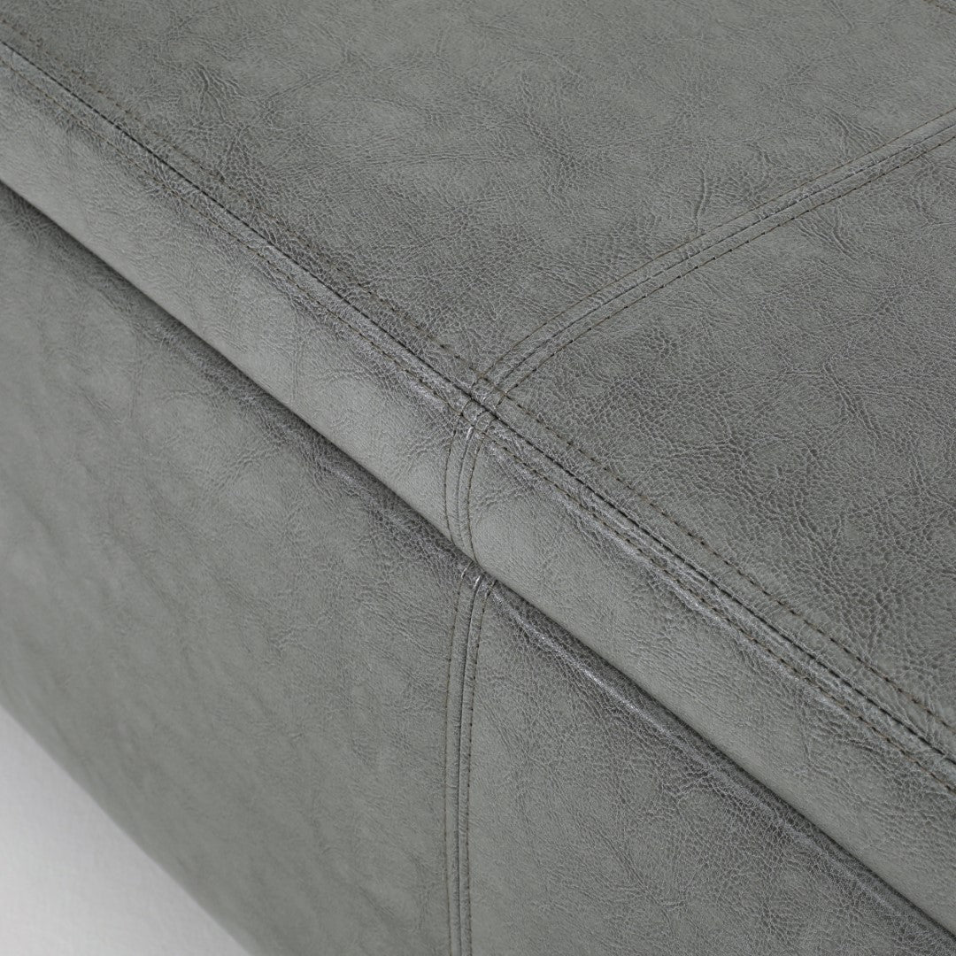 Christopher Knight Home® Contemporary Upholstered Glouster Storage Ottoman Version 2 - 51.25 Inches Wide, 17.50 Inches Deep, 16.25 Inches High
