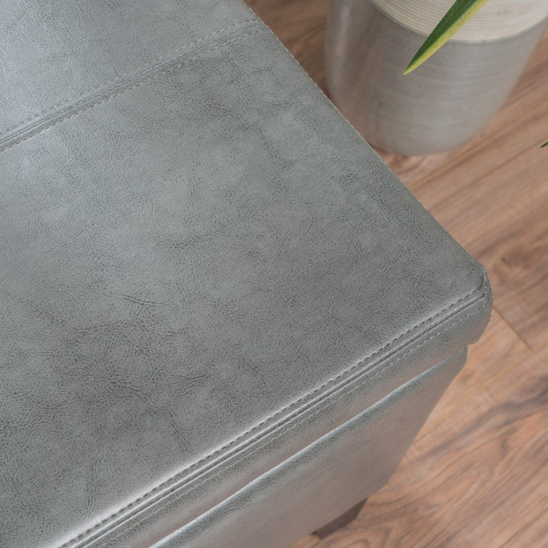 Christopher Knight Home® Contemporary Upholstered Glouster Storage Ottoman Version 2 - 51.25 Inches Wide, 17.50 Inches Deep, 16.25 Inches High