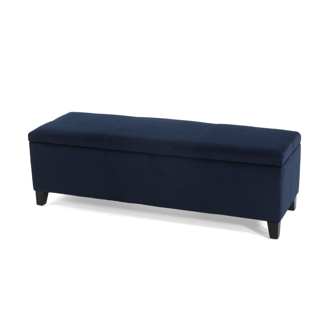 Christopher Knight Home® Contemporary Upholstered Glouster Storage Ottoman Version 2 - 51.25 Inches Wide, 17.50 Inches Deep, 16.25 Inches High