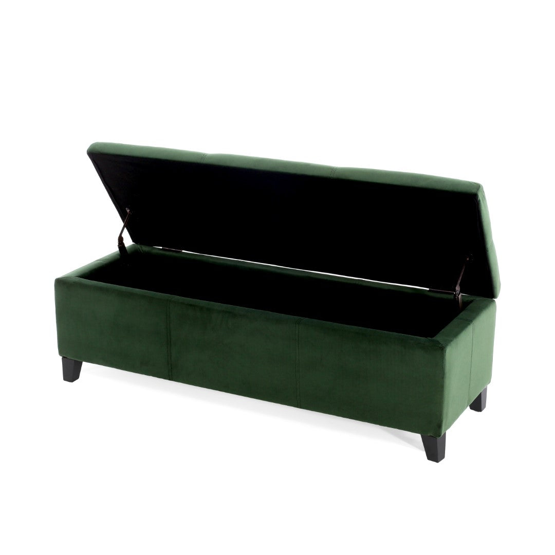 Christopher Knight Home® Contemporary Upholstered Glouster Storage Ottoman Version 2 - 51.25 Inches Wide, 17.50 Inches Deep, 16.25 Inches High