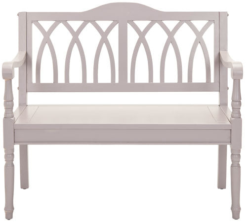 Elegant Benjamin Indoor Gothic-Style Garden Bench for Entryways and Living Rooms