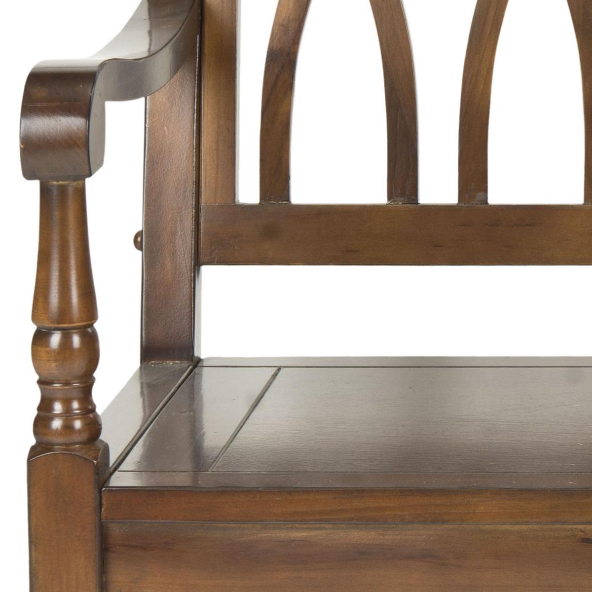 Elegant Benjamin Indoor Gothic-Style Garden Bench for Entryways and Living Rooms