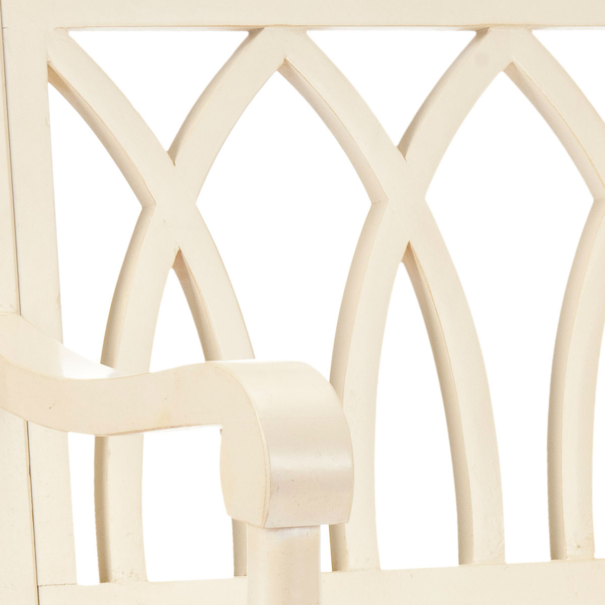 Elegant Benjamin Indoor Gothic-Style Garden Bench for Entryways and Living Rooms