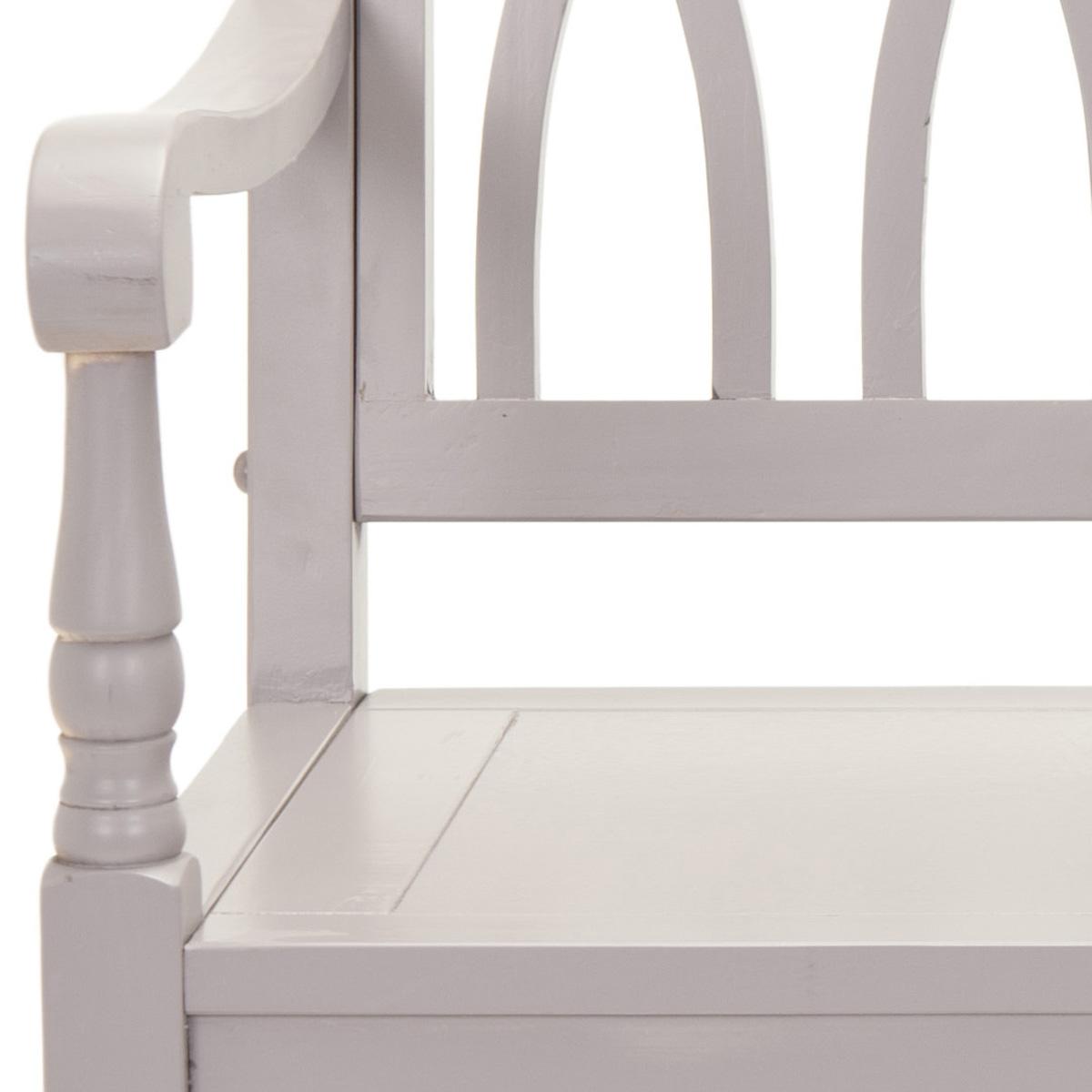 Elegant Benjamin Indoor Gothic-Style Garden Bench for Entryways and Living Rooms