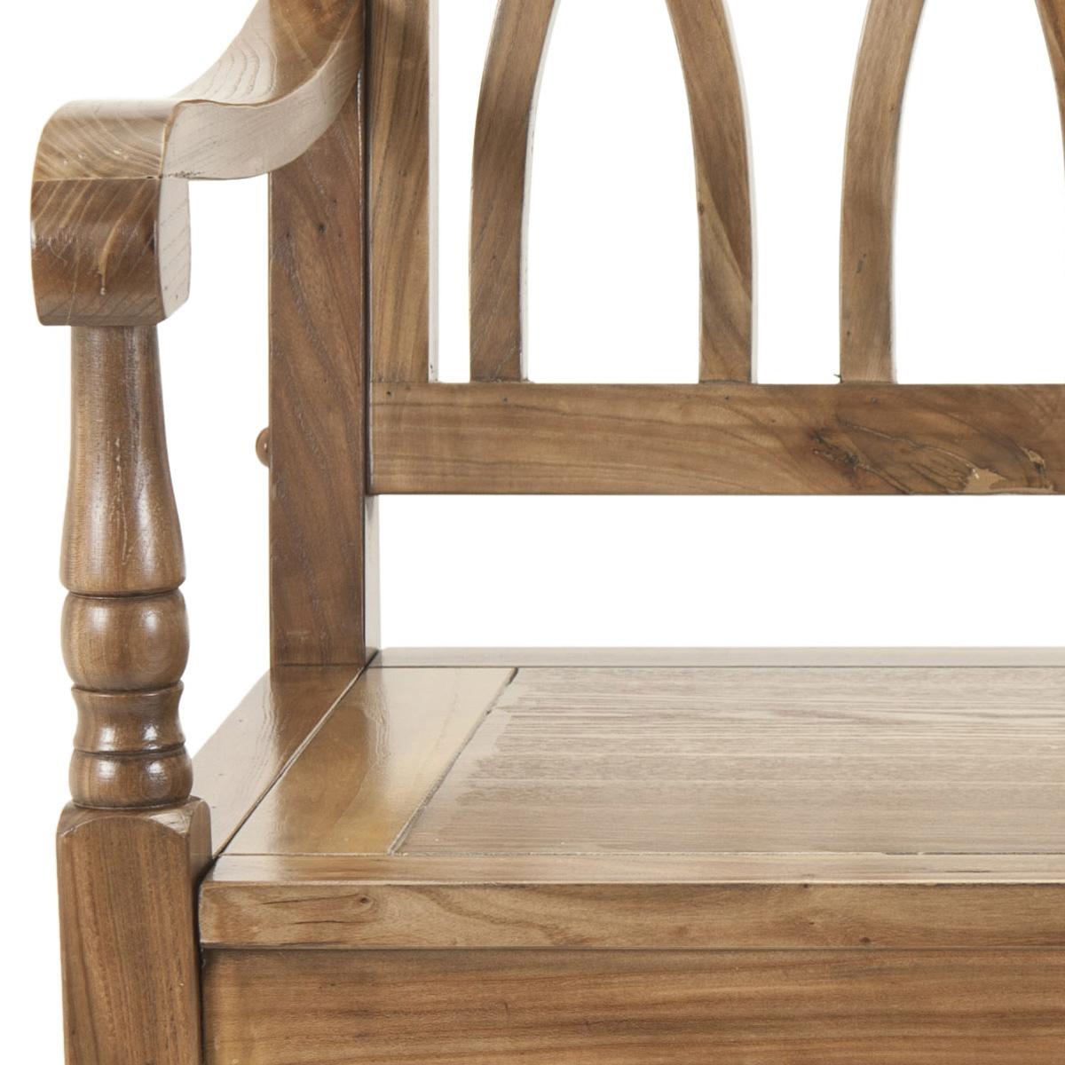 Elegant Benjamin Indoor Gothic-Style Garden Bench for Entryways and Living Rooms