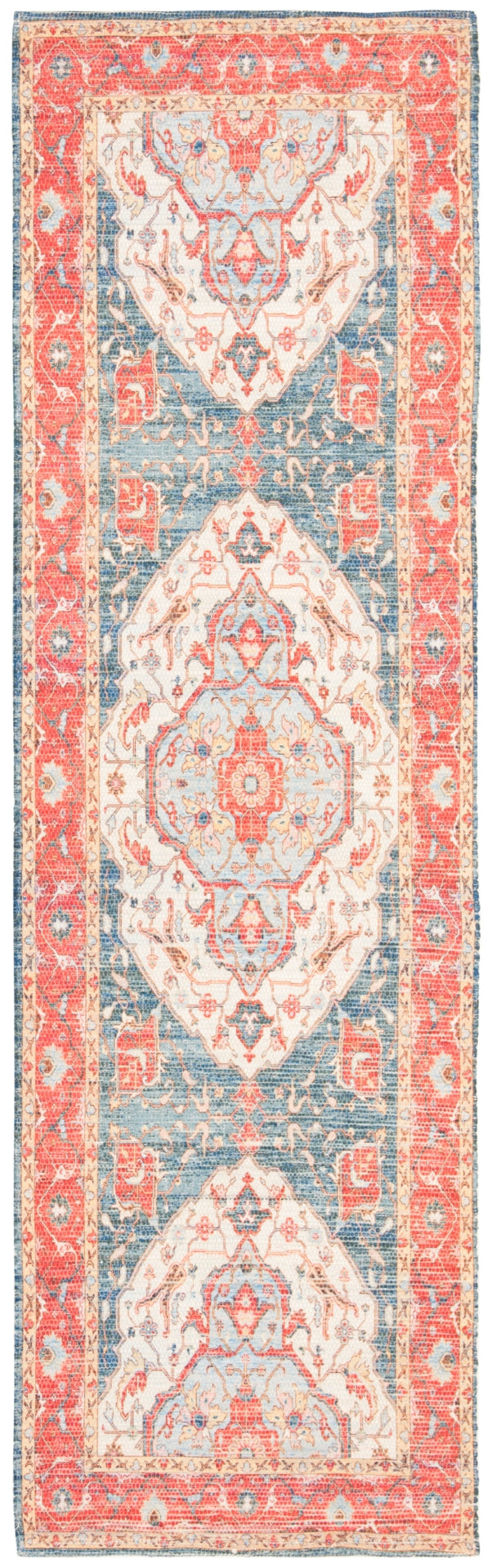 Exquisite Hand - Woven Polyester and Cotton Saffron Rug: A Durable and Stylish Option for Home Decor