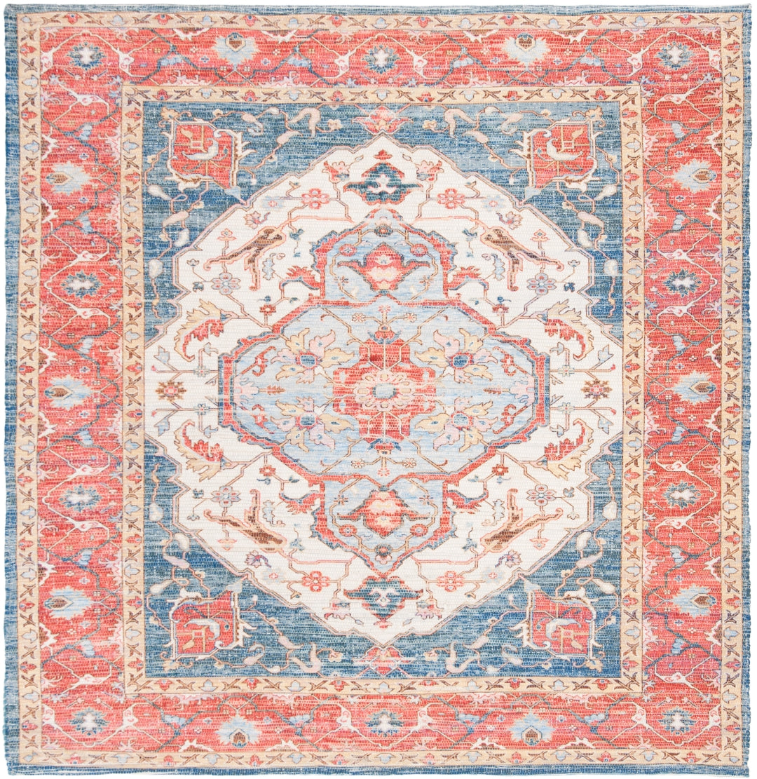 Exquisite Hand - Woven Polyester and Cotton Saffron Rug: A Durable and Stylish Option for Home Decor