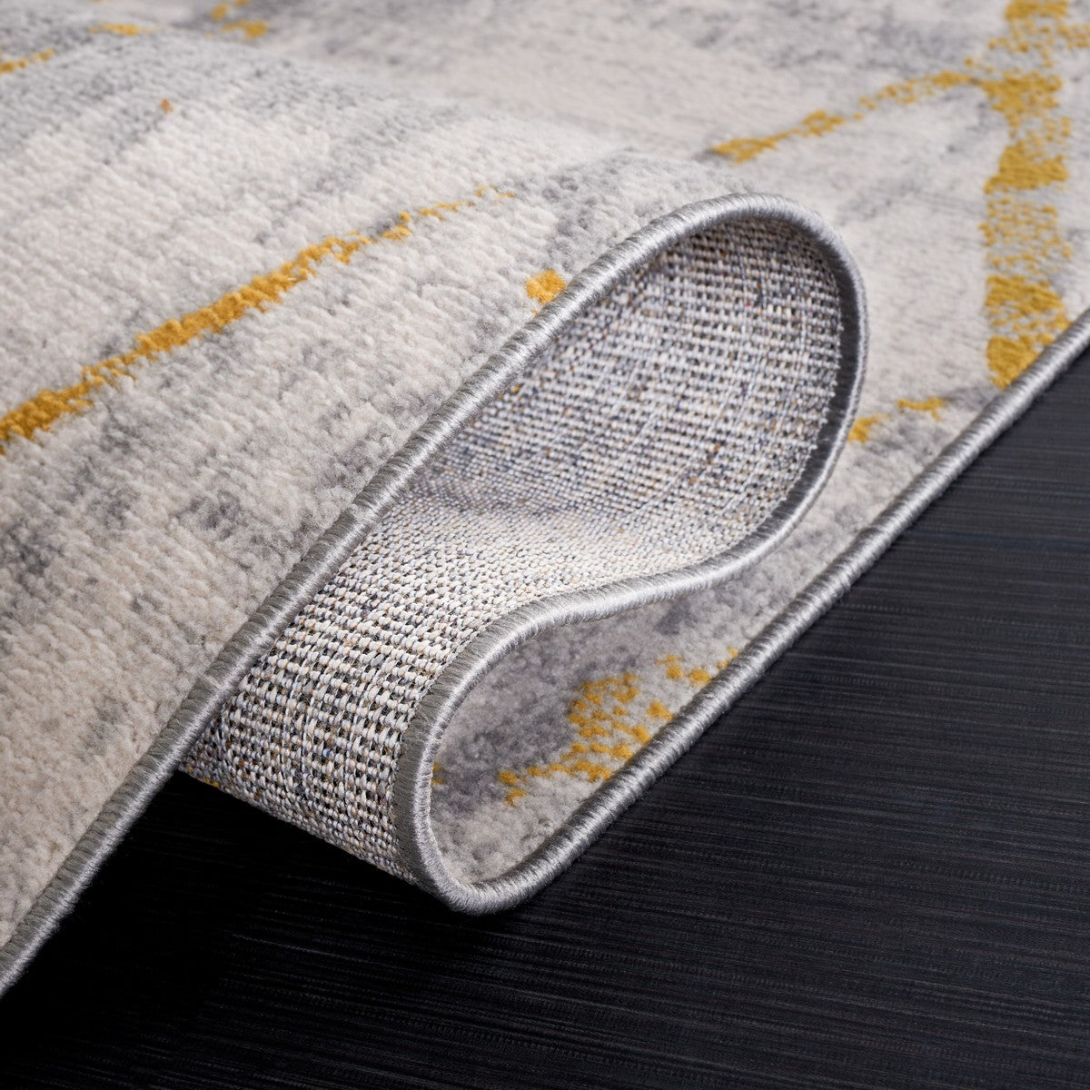 Stylish Modern Power Loomed Area Rug - Durable Polyester & Cotton Blend for Living Spaces