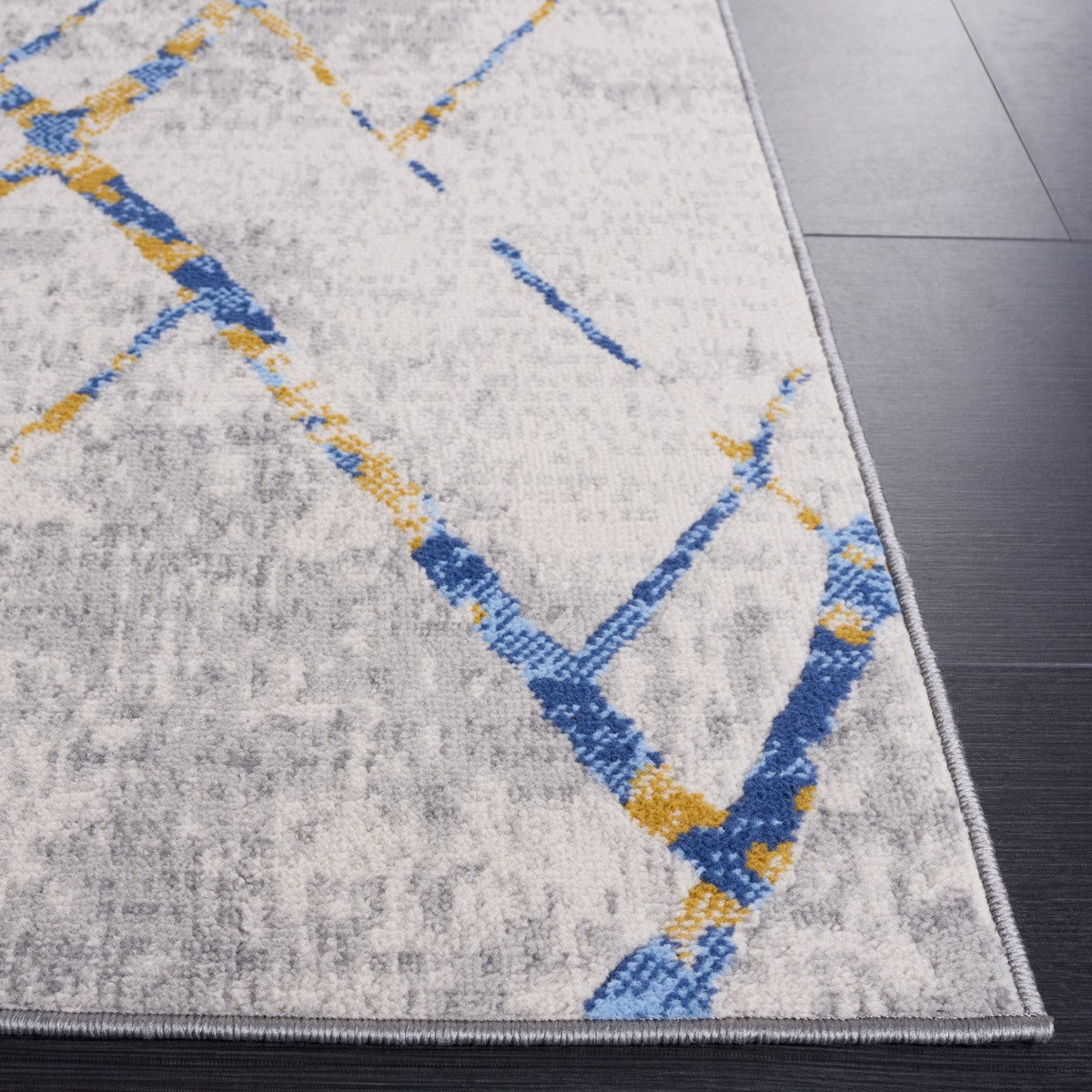 Stylish Modern Power Loomed Area Rug - Durable Polyester & Cotton Blend for Living Spaces