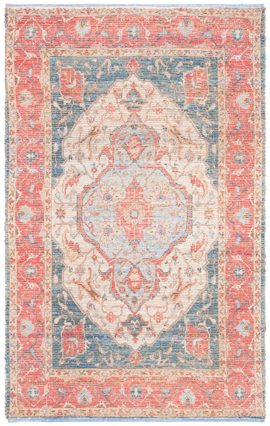Exquisite Hand - Woven Polyester and Cotton Saffron Rug: A Durable and Stylish Option for Home Decor